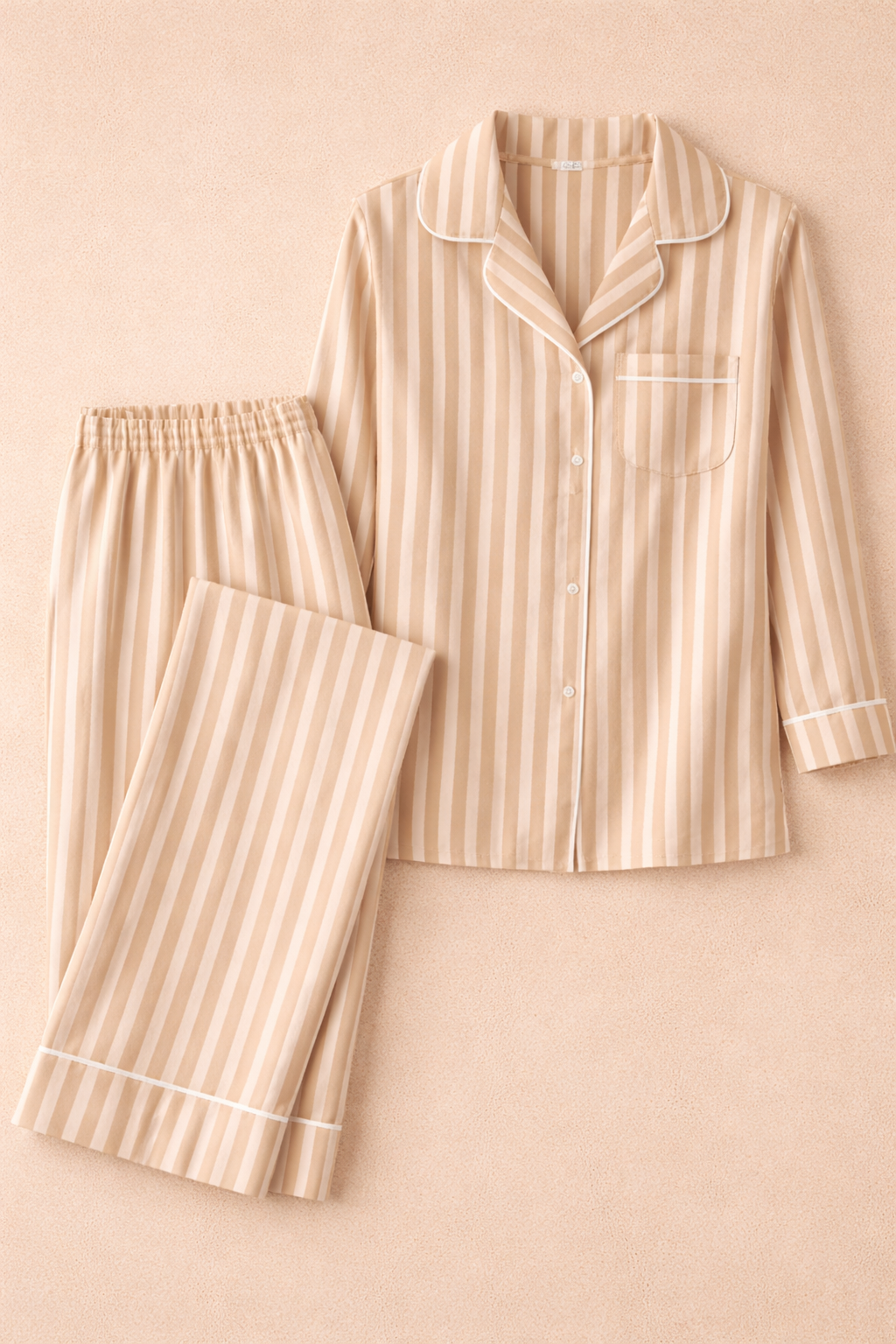 EVE – Silk Ivory Pinstripe